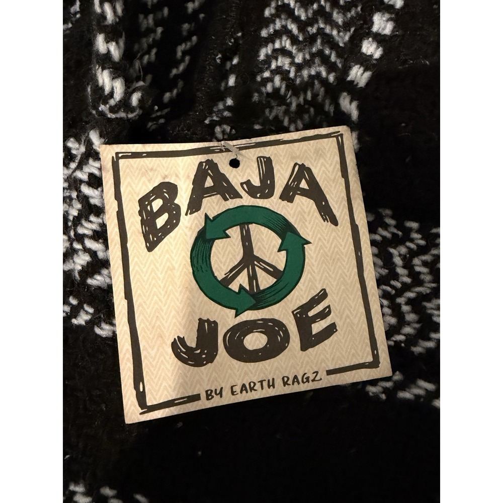 Baja Joe Unisex Black /White Pullover Hoodie Hippie Mexican Baja XXL NWT!!! - Picture 3 of 10